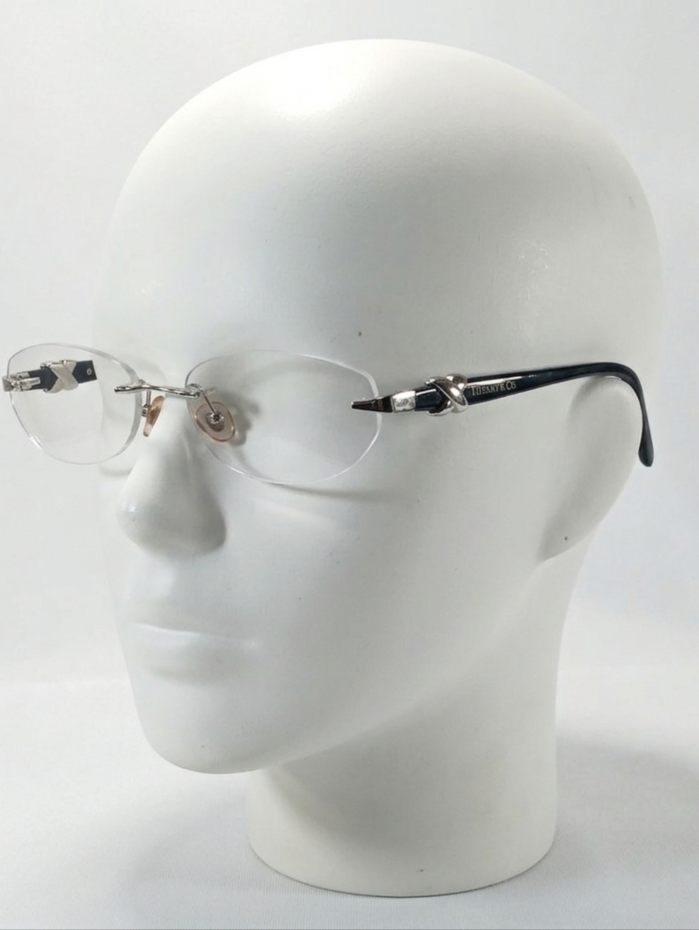 Tiffany & Co Paloma Picasso Graffiti X Eyeglasses Frames Black Silver Italy Chic